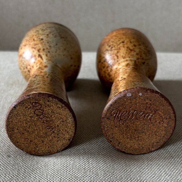 Handmade Set of 2 Pottery Wine Goblets B - Picture 4 of 4